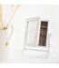 Armoire à Bijoux Avec Miroir Kristin 28cm Blanc-4