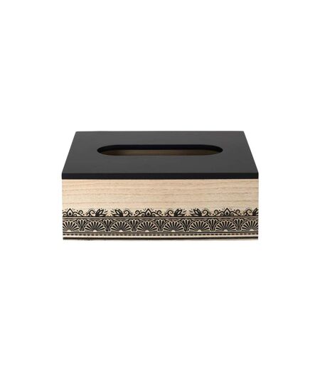 Boîte à Mouchoir Déco Mirage 24cm Noir