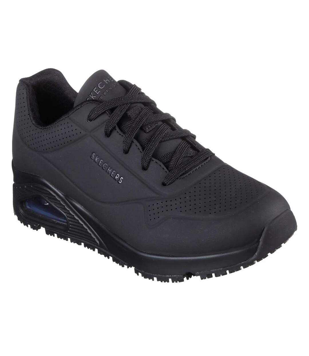 Womens/ladies Uno Sr Safety Trainers Black Skechers-1