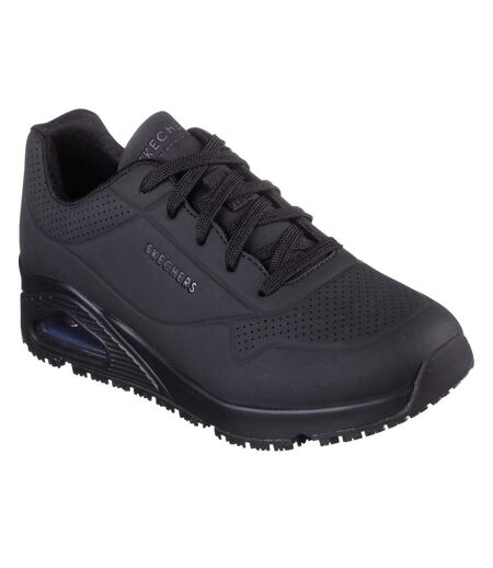 Womens/ladies Uno Sr Safety Trainers Black Skechers