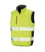 Unisex adult soft touch reversible gilet fluorescent yellow/navy SAFE-GUARD by Result