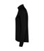 Womens/ladies estambul quarter zip long-sleeved sweatshirt solid black Roly-3