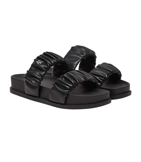 Claquettes Motif/style Ruché Femme Noir Armani Exchange