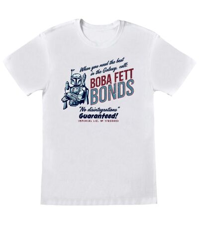 Star Wars Unisex Adult Boba Fett T-Shirt (White) - UTHE753