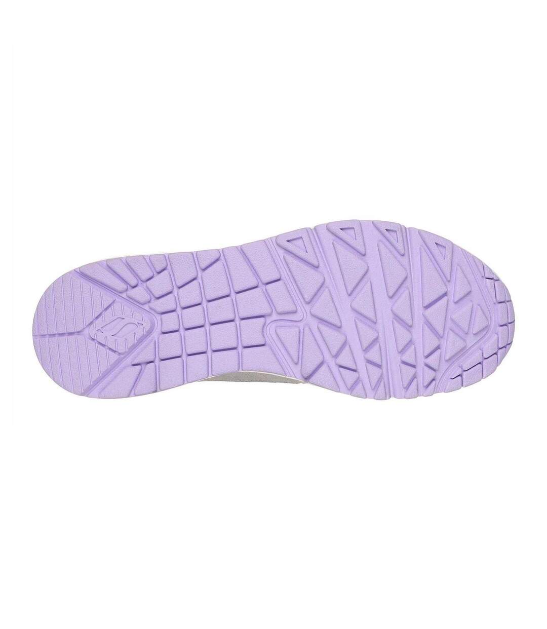 Baskets Uno Stand On Air Femme Gris Bleu Clair Skechers-4