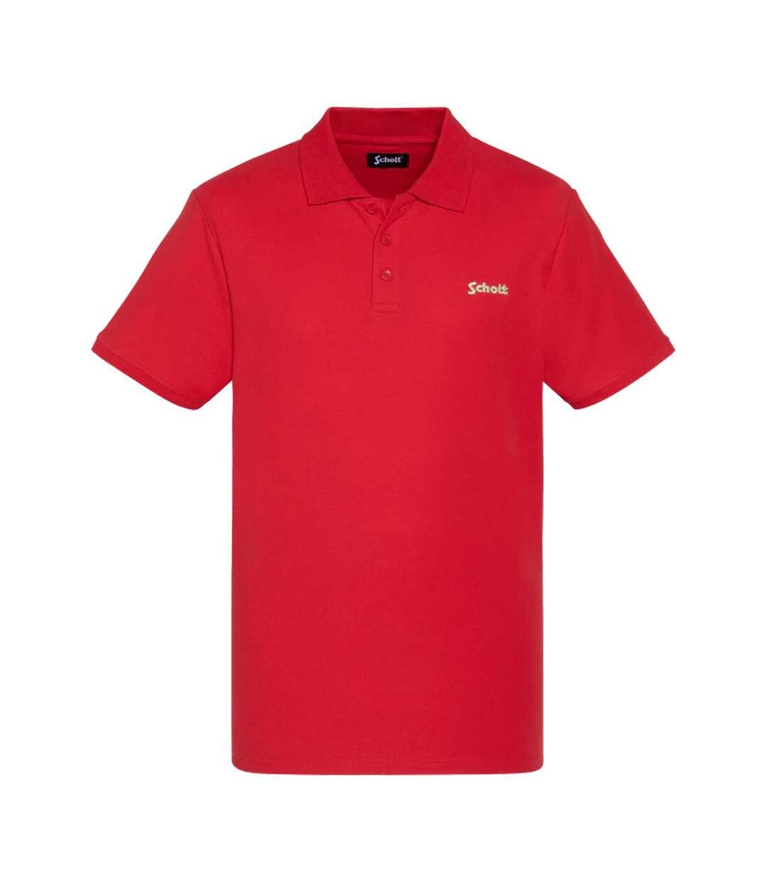 Polo rouge homme schott ps0022-1