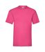 Mens valueweight t-shirt fuchsia Fruit of the Loom