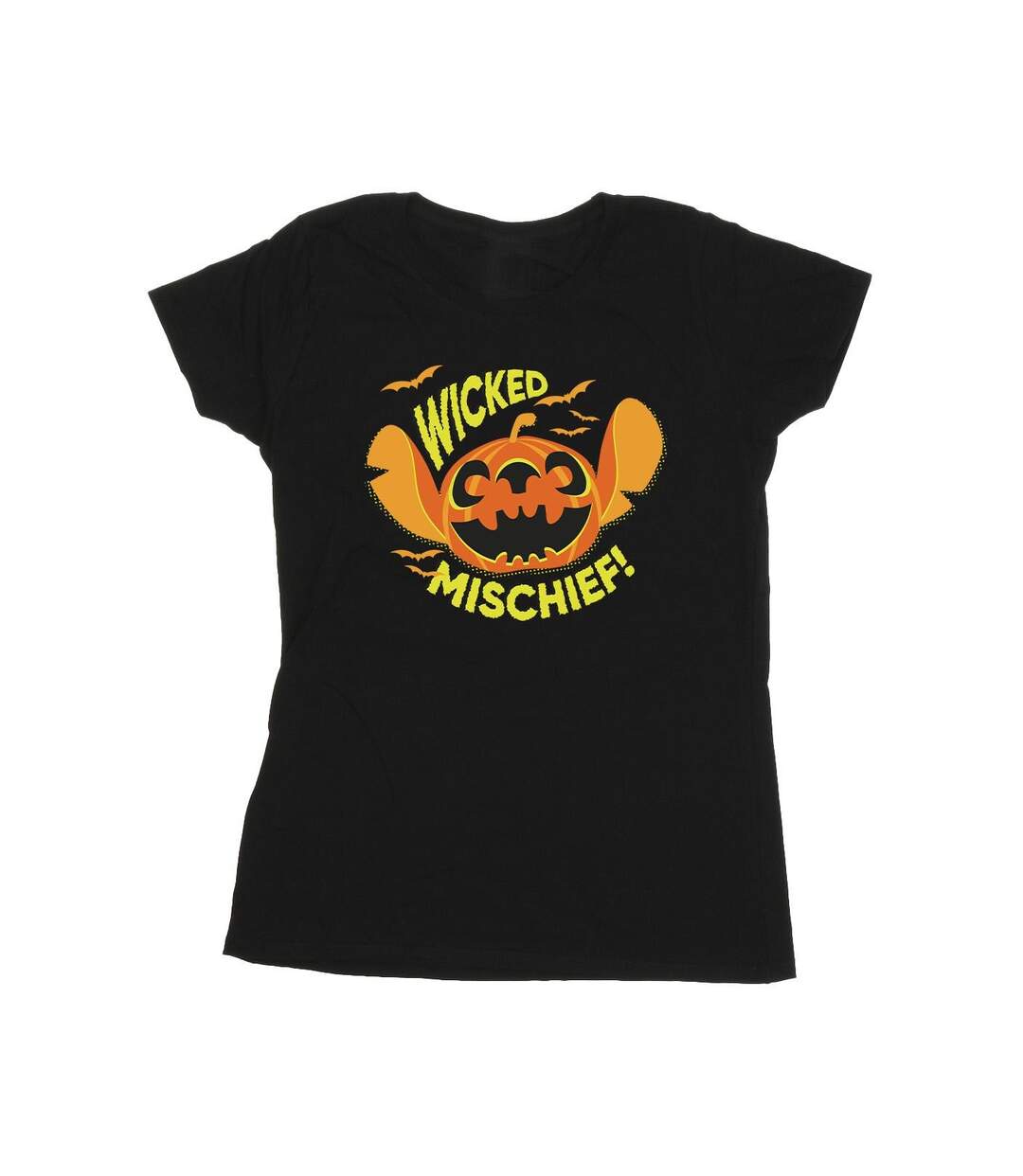 Disney T-shirt en coton Femmes/Ladies Lilo And Stitch Wicked Mischief (Noir) - UTBI25653-1