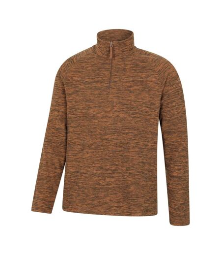 Mens Snowdon Ii Fleece Top Burnt Orange Mountain Warehouse