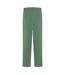 Womens/ladies Viclva Plain Tie Belt Straight Trousers Duck Green Vila-3