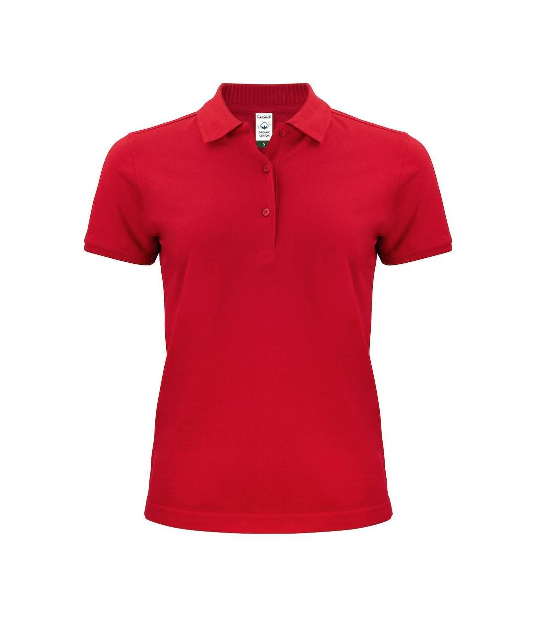 Polo femme rouge Clique-1