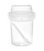 Lunch Box Double Compartiment Gobelet 35cl Transparent-1