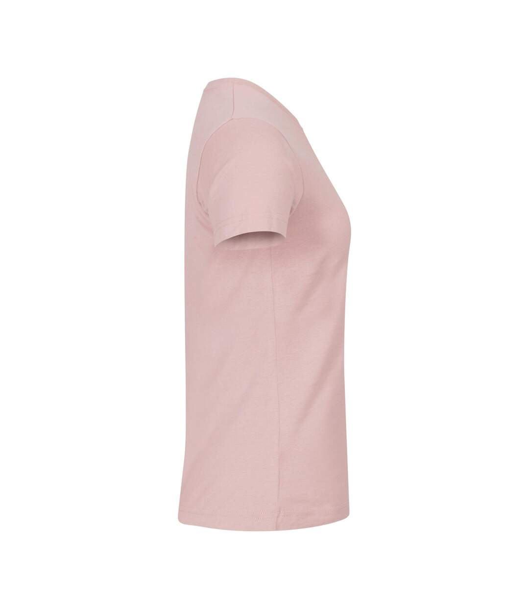 Womens/ladies Plain T-shirt Candy Pink Clique-4