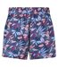 Womens/ladies stretch patterned boardshorts purple Mountain Warehouse-2