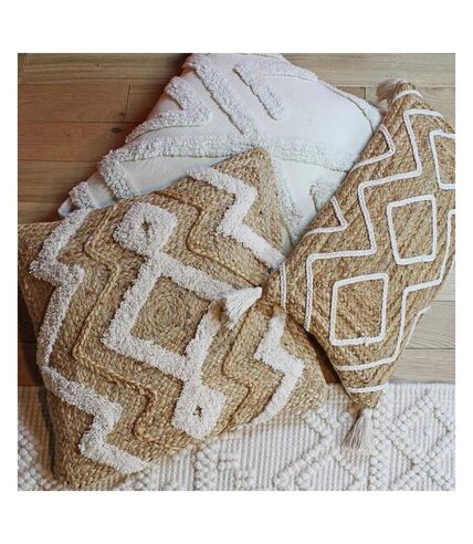 Furn Jute Braided Throw Pillow Cover (Natural) (One Size)