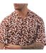 Chemise Style Imprimé Feuille Lello Homme Marron Boss-4