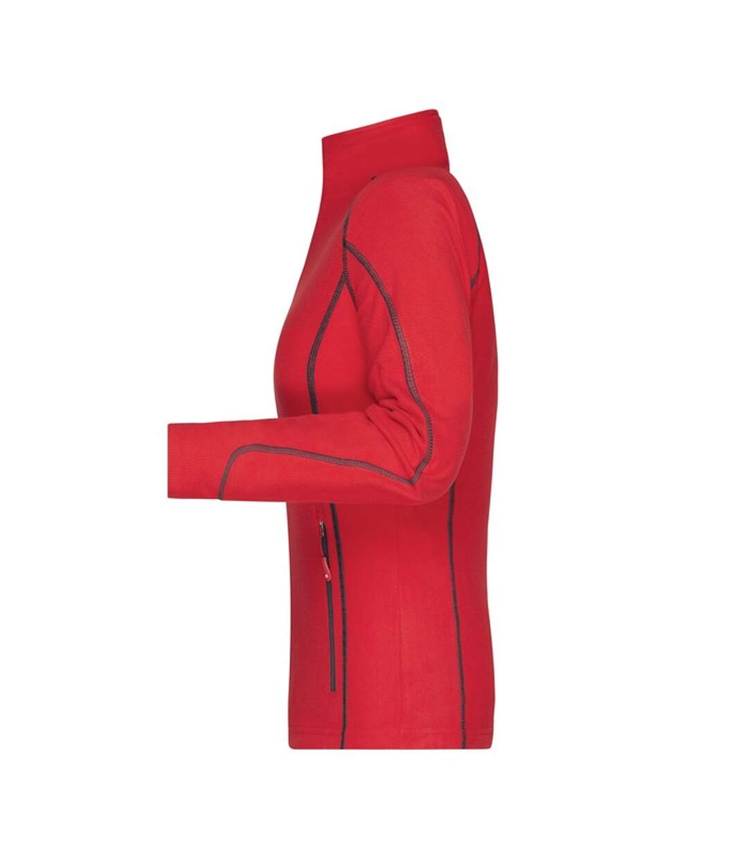 Veste Polaire Femme Rouge Carbone James And Nicholson-3