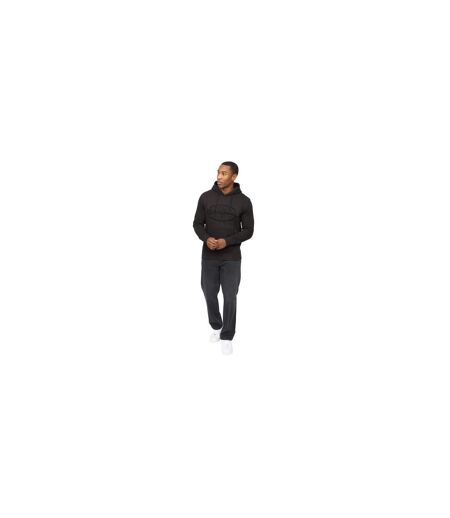 Mens Traptons Hoodie Black Crosshatch