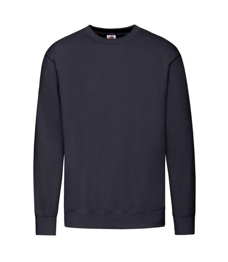 Sweat À Manches Cousues Homme Bleu Marine Sombre Fruit Of The Loom