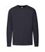 Sweat À Manches Cousues Homme Bleu Marine Sombre Fruit Of The Loom-1