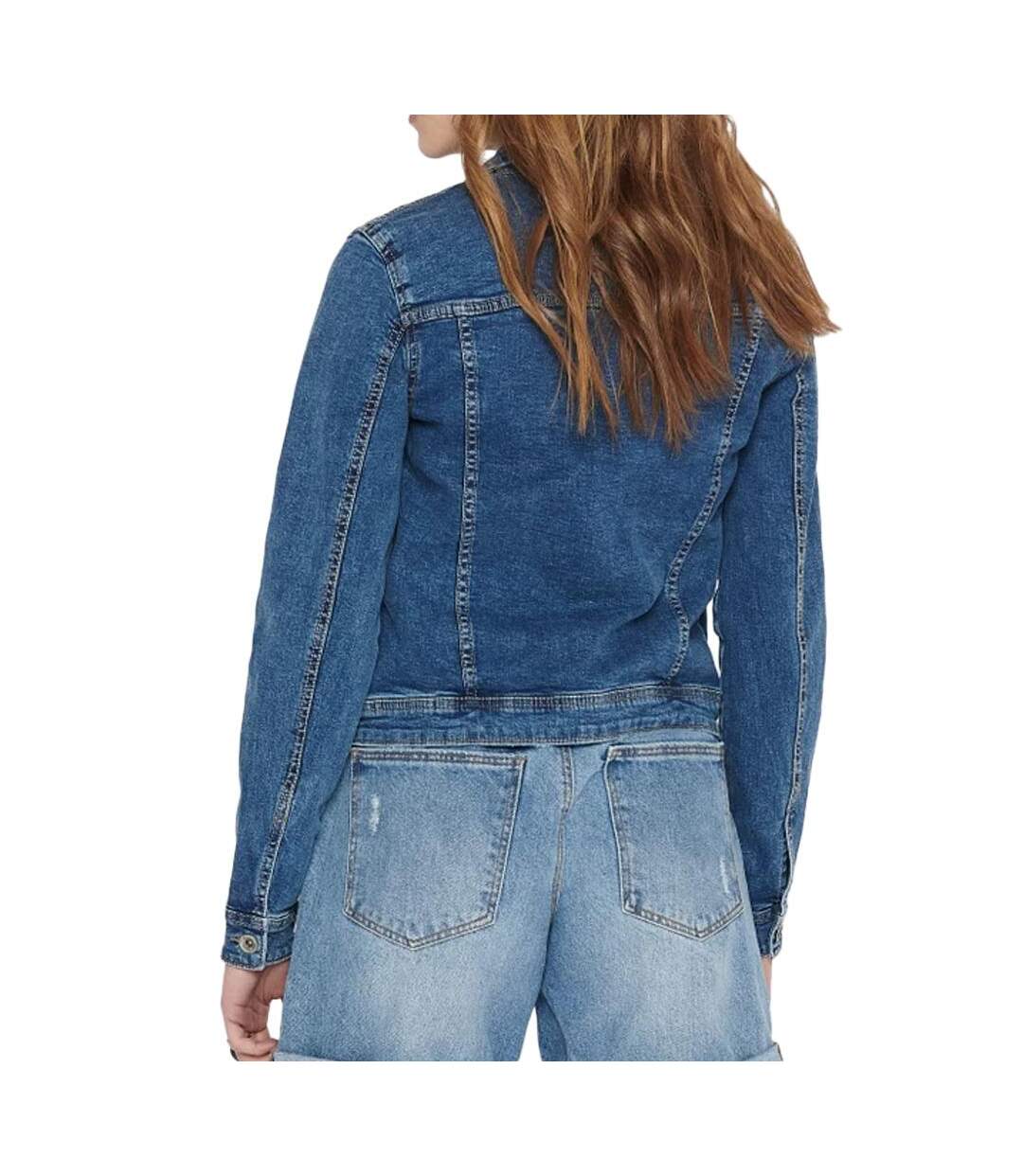 Veste en jean bleu femme only tia-2