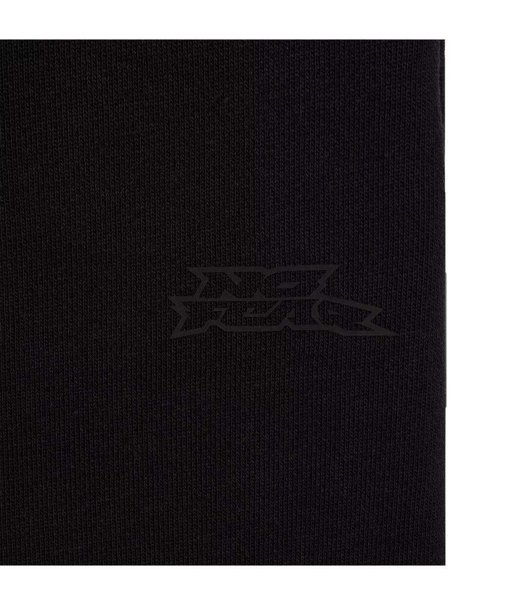 Mens Fleece Shorts Black No Fear-3