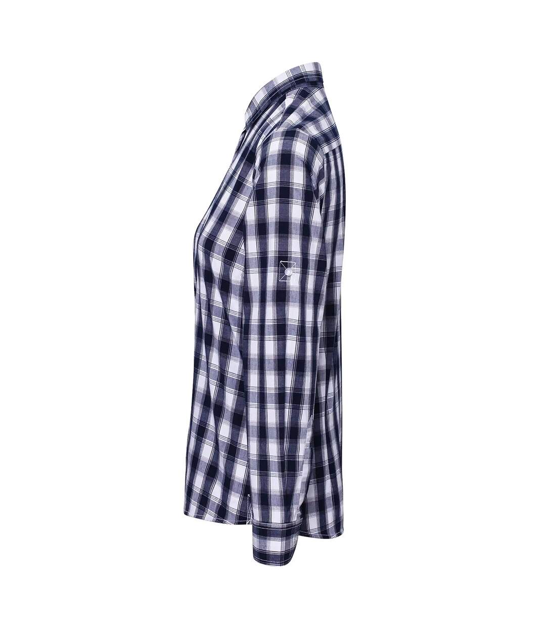 Chemisier Mulligan Femme Blanc Bleu Marine Premier-3