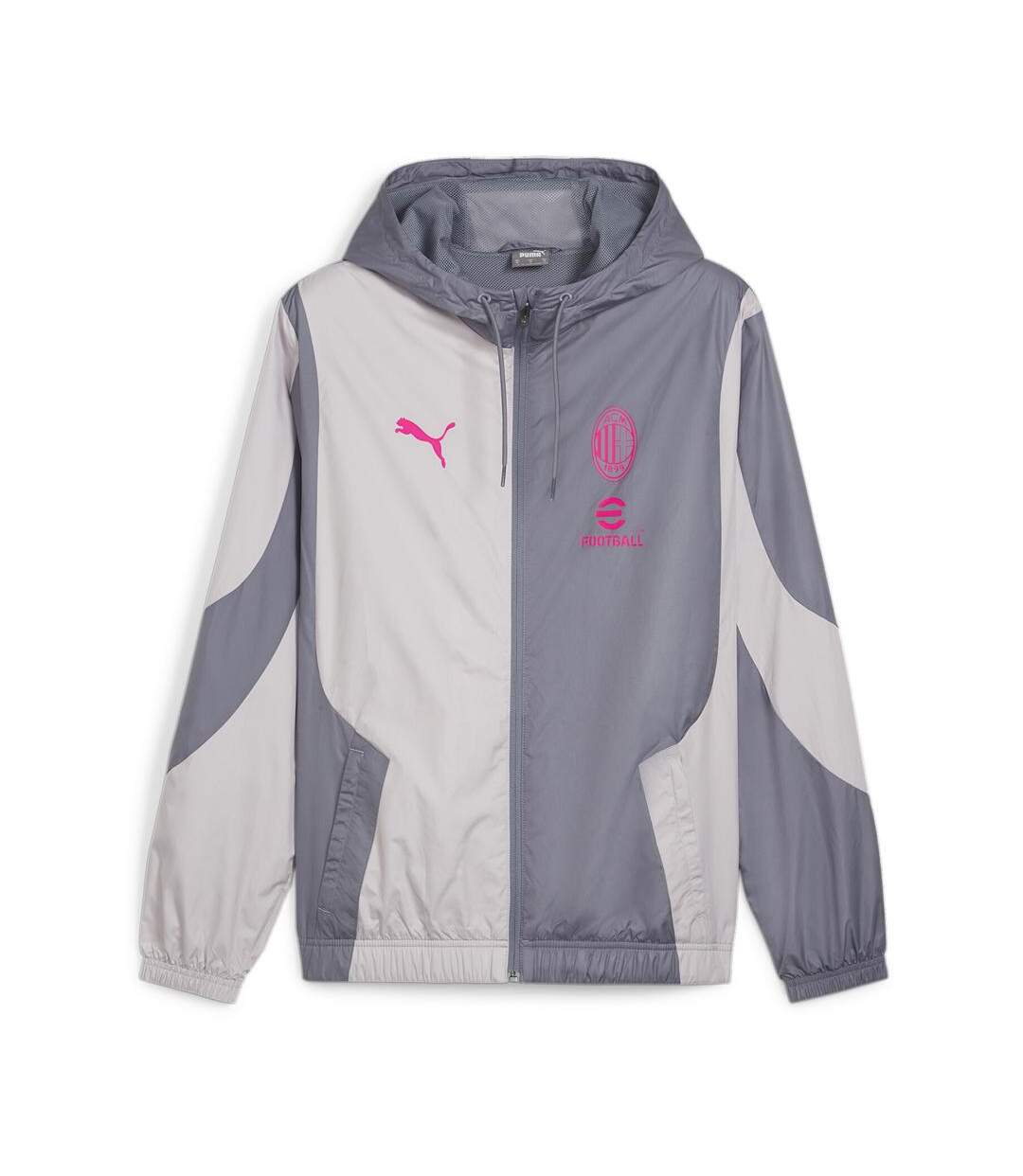 AC milan veste survêtement prematch grise homme puma 23/24 - m-1