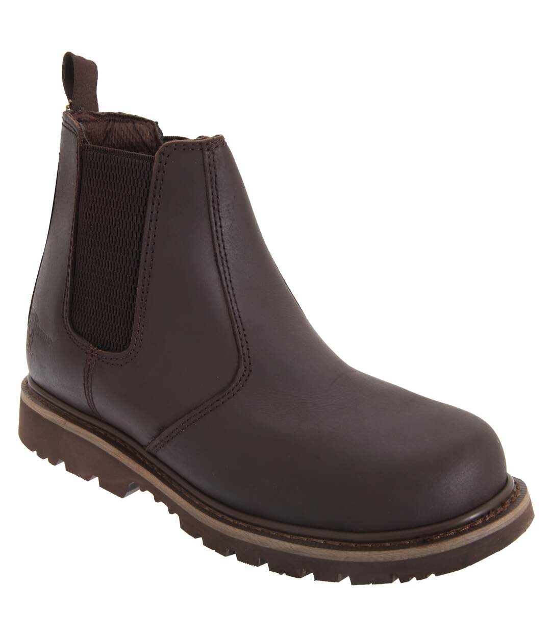 Mens Safety Chelsea Boots Brown Grafters-1