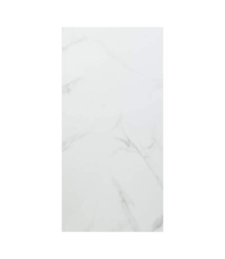 Lot de 4 Panneaux Effet Marbre Bano 30x60cm Blanc