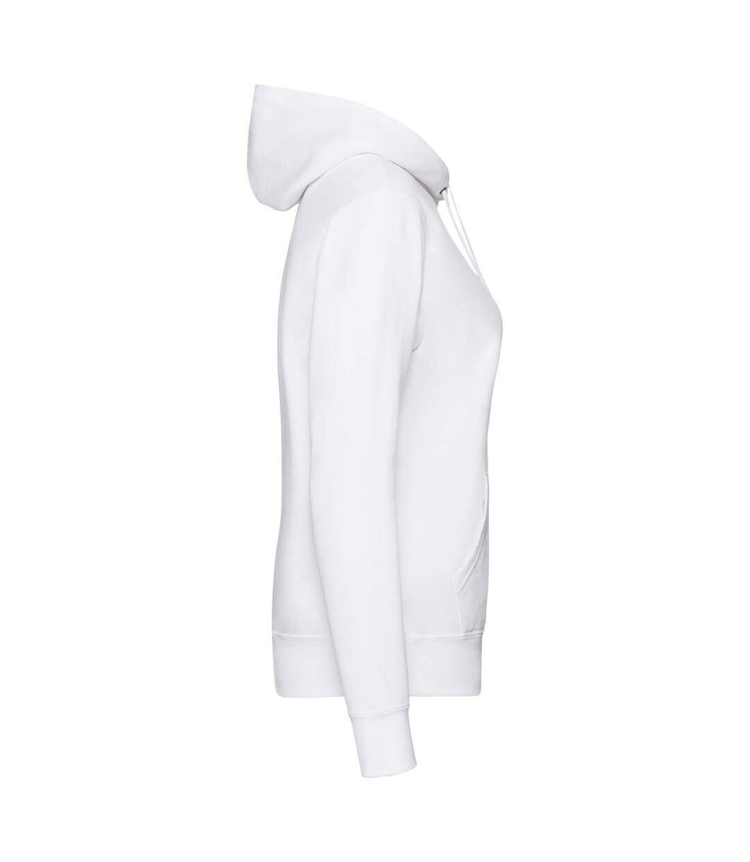 Womens/ladies Classic Hoodie White Fruit Of The Loom-3