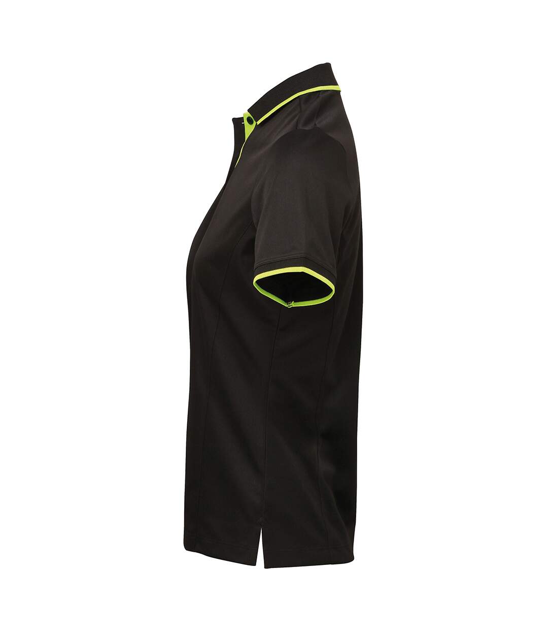 Coolchecker Polo Sport Femme Noir Vert Citron Premier-3