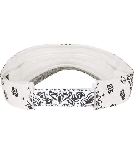 Visière Motif/style Cachemire Blanc Flexfit
