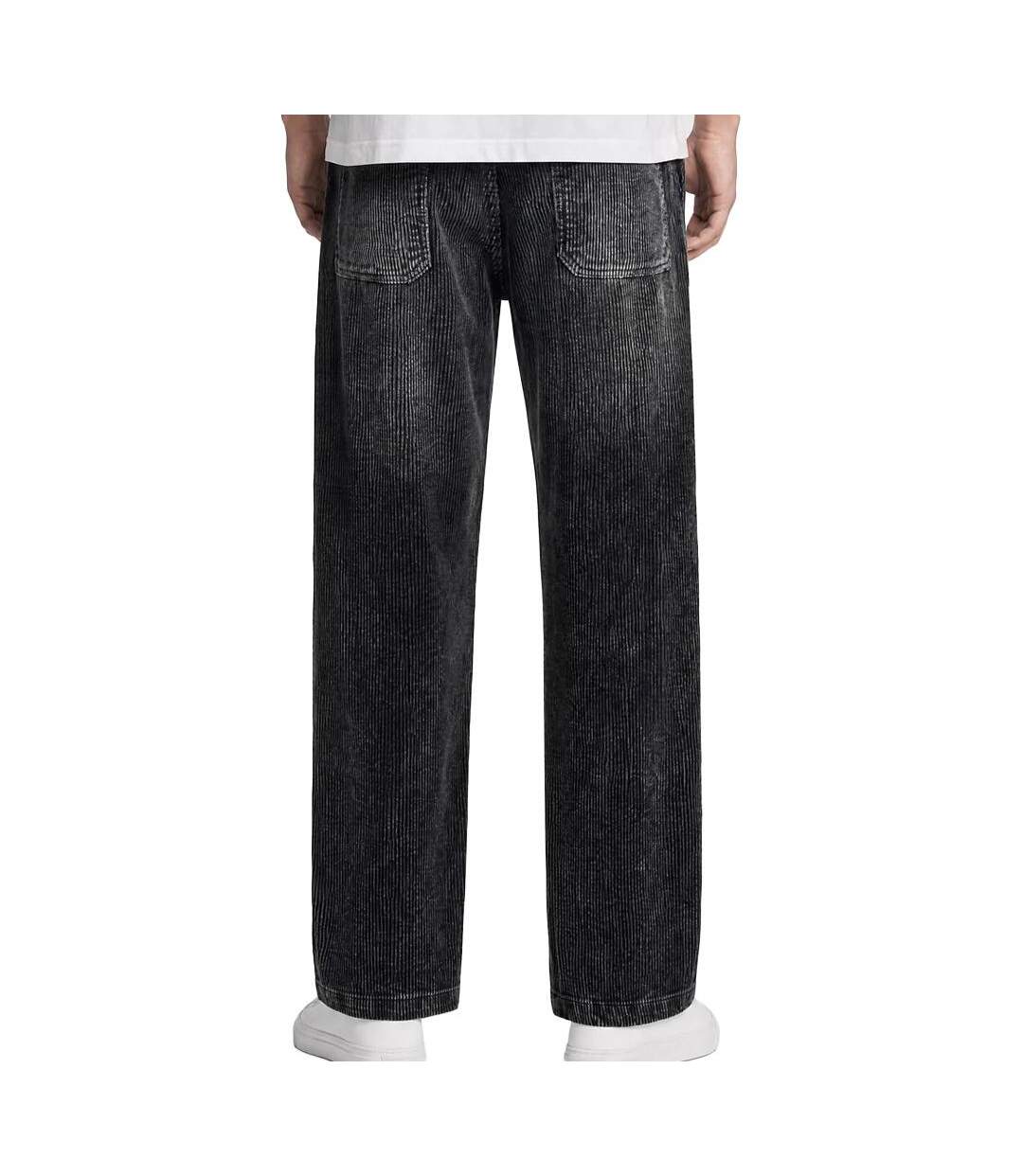 Pantalon velours côtelé noir homme teddy smith york velvet-2