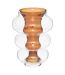 Vase Double en Verre Matali 36cm Ambre-1