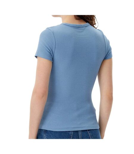 T-Shirt bleu moyen femme tommy hilfiger badge - m