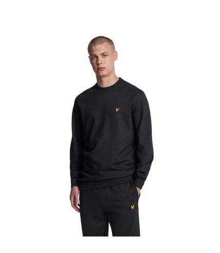 Mens fly fleece tracksuit bottoms jet black Lyle & Scott