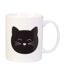 Mug Magique en Céramique Chat 35cl Blanc-1