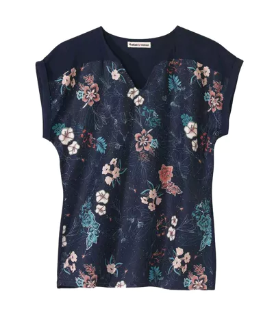 T-shirt femme bleu marine Atlas For Women