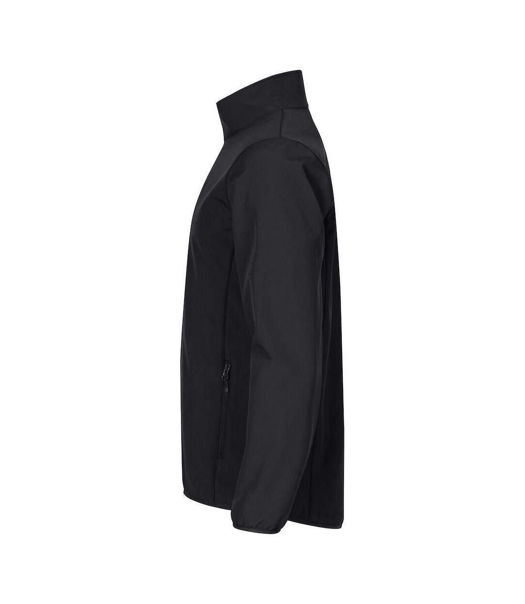 Mens Classic Soft Shell Jacket Black Clique-3