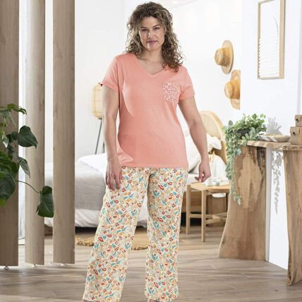 T-shirt de pyjama rose