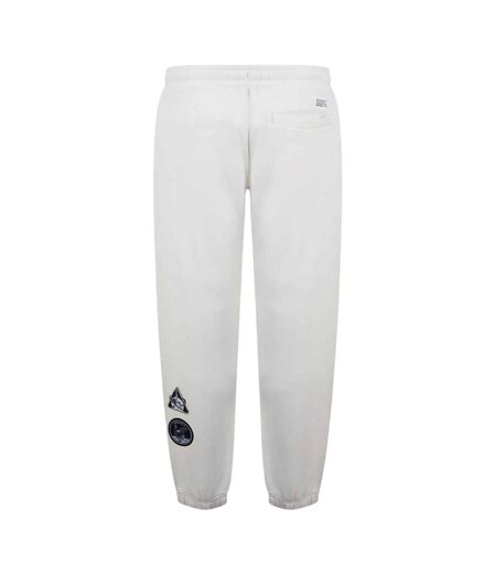 Mens Washed  Slim Joggers Off White NASA