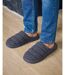 Isotoner Chaussons Mules homme matière feutrine, semelle bloup extra confort-2