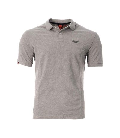 Polo gris homme superdry vint destroy - l