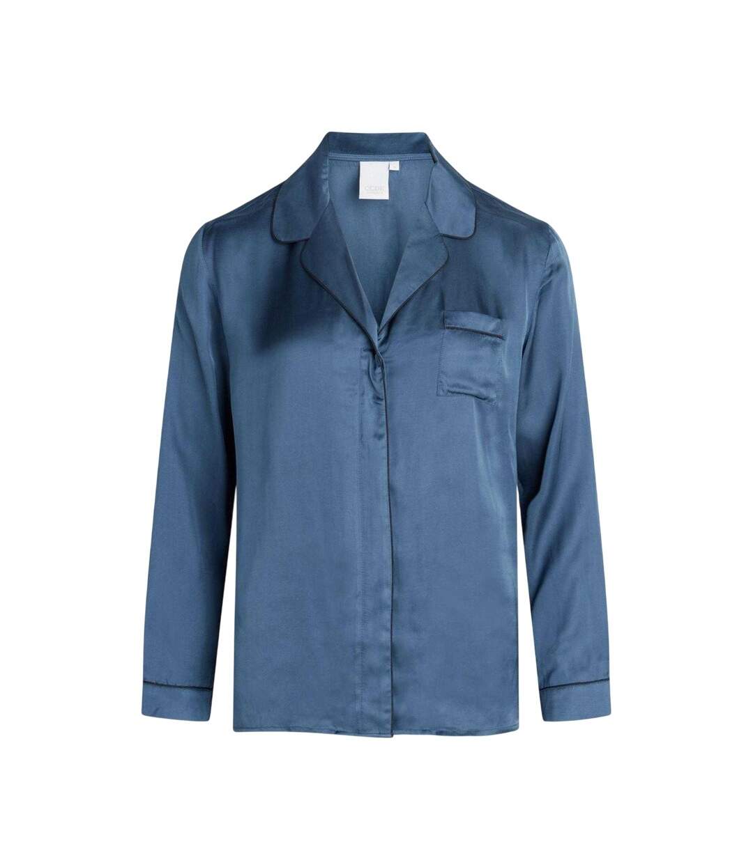 Womens/ladies Josephine Pyjama Top Ensign Blue CCDK Copenhagen-3
