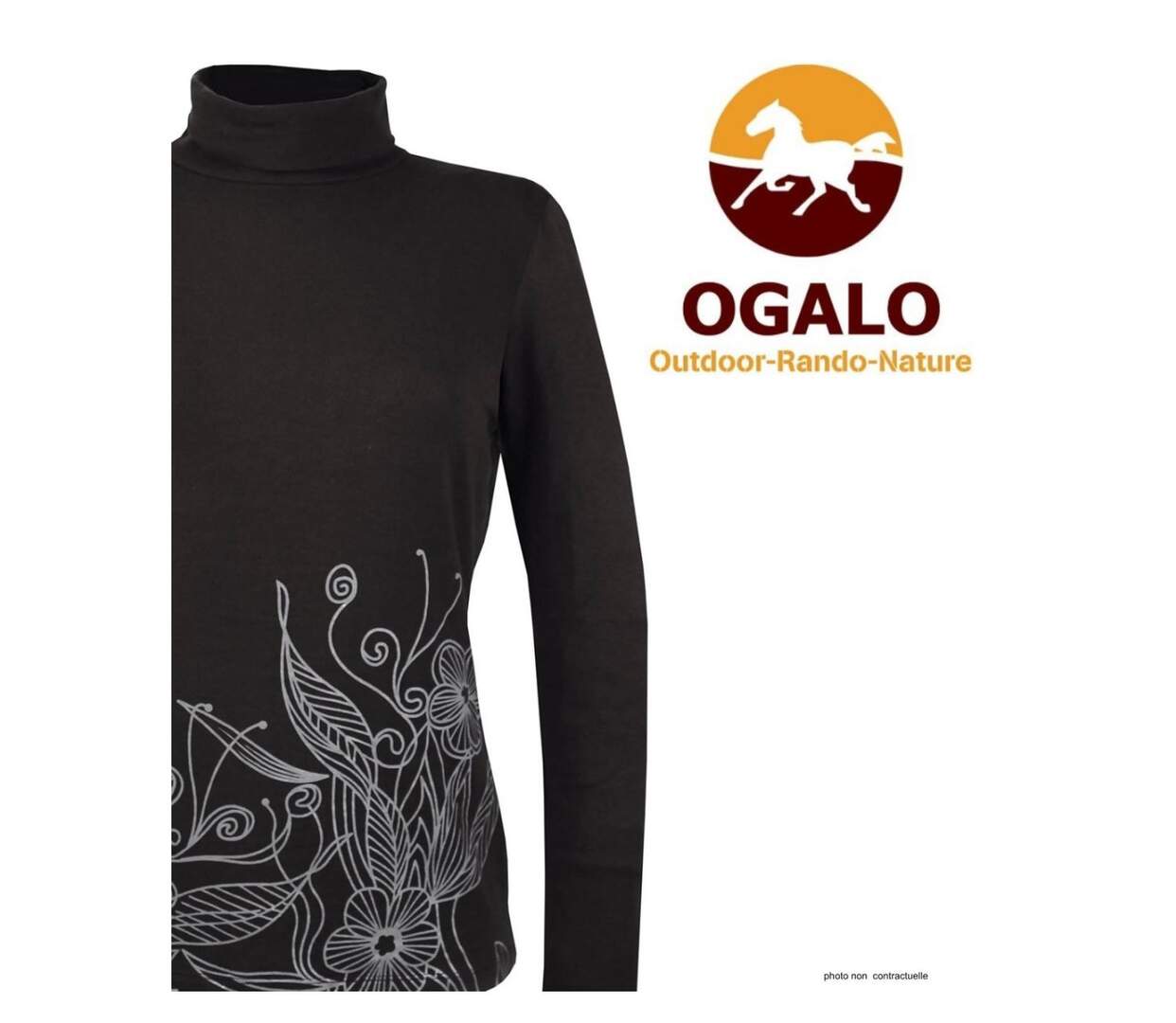 OGALO SH1005 – Sous-pull col roulé noir en coton stretch pour un confort et une élégance au quotidien-4