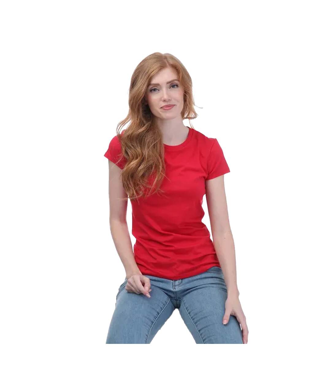 T-shirt femme rouge Armani-3