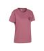 Womens/ladies edinburgh relaxed fit short-sleeved t-shirt pink Mountain Warehouse-4