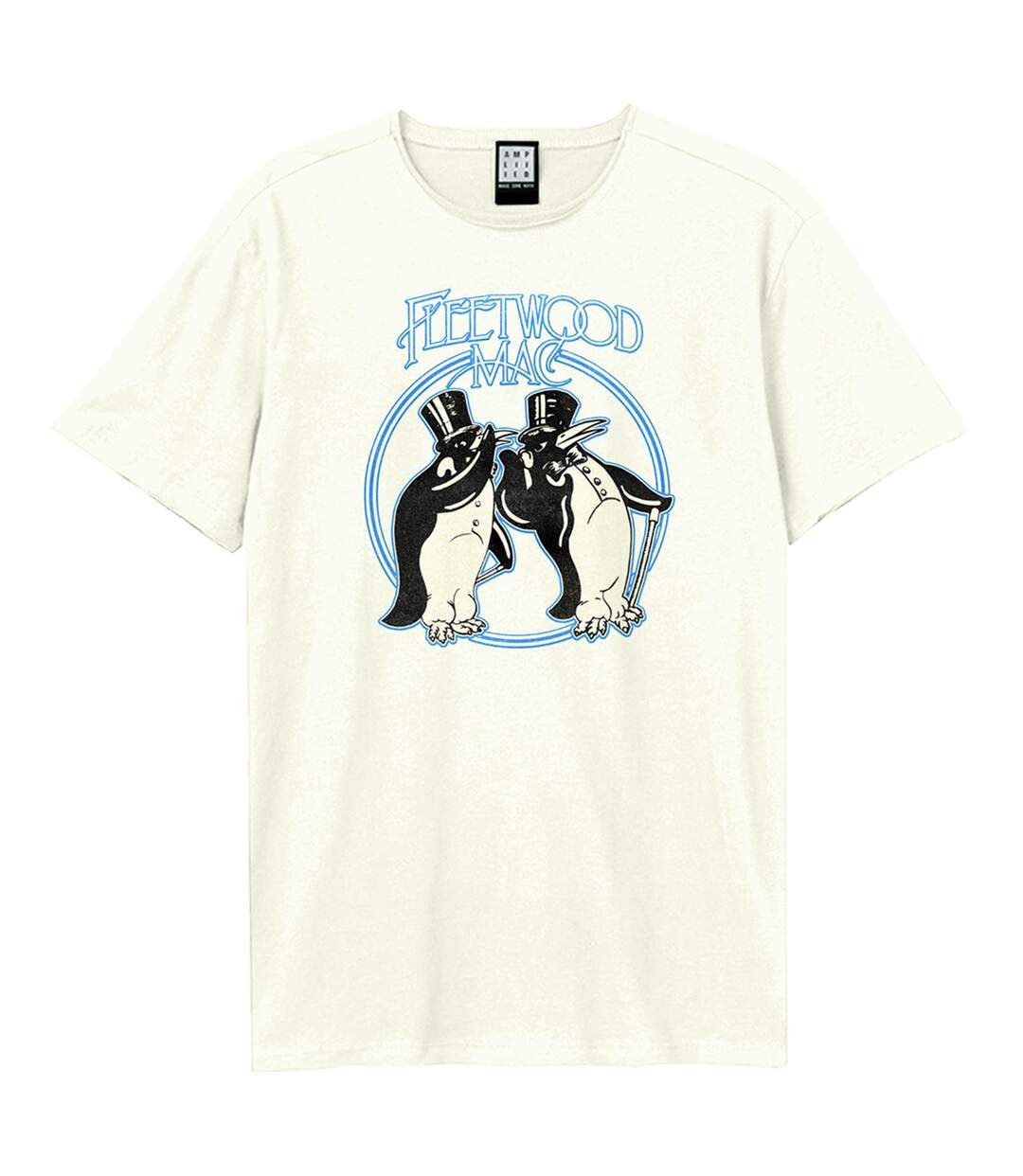 T-shirt Penguins Adulte Vieux Blanc Amplified-1