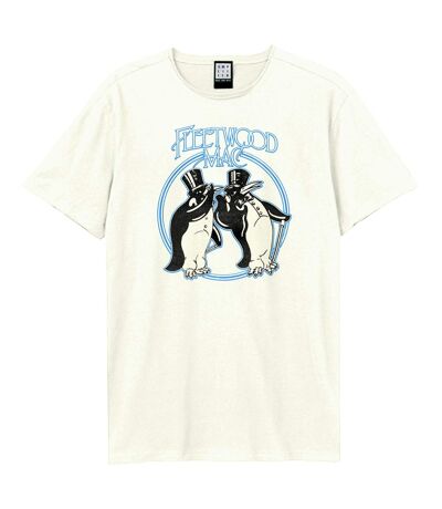T-shirt Penguins Adulte Vieux Blanc Amplified